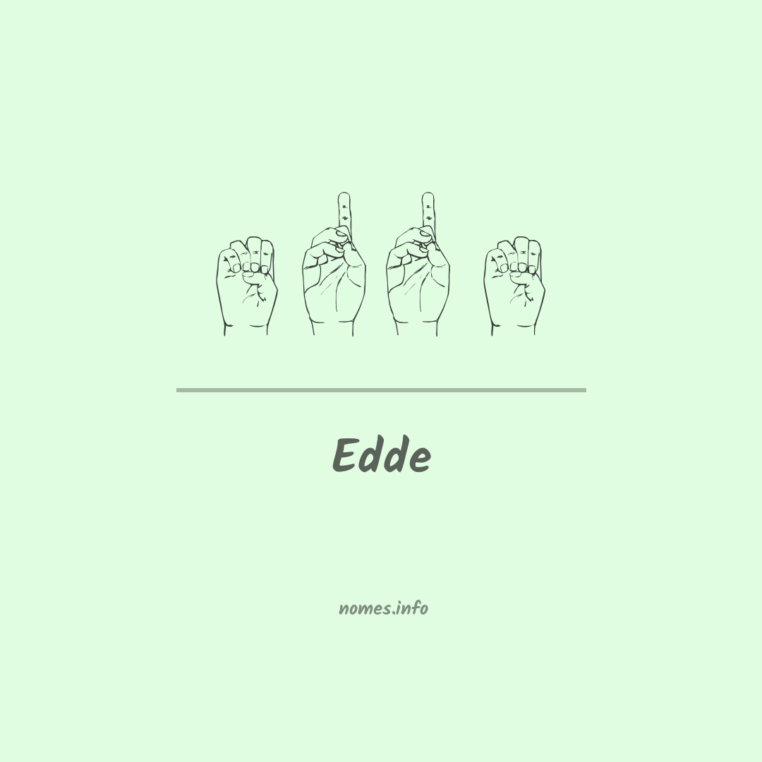 Edde em Libras