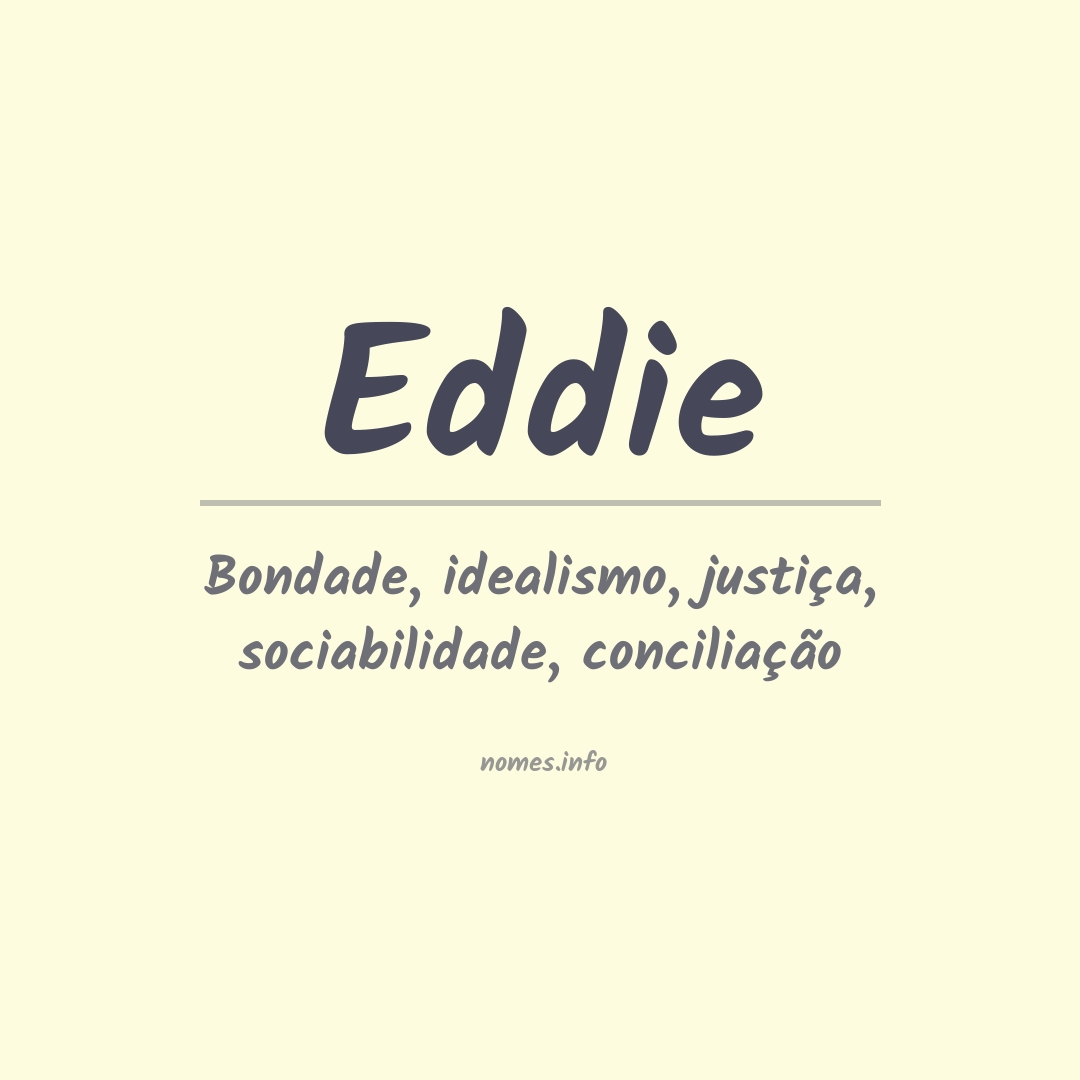 Significado do nome Eddie