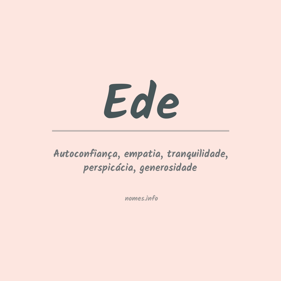 Significado do nome Ede