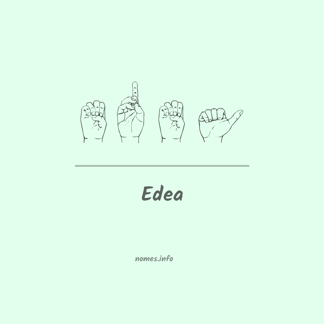 Edea em Libras