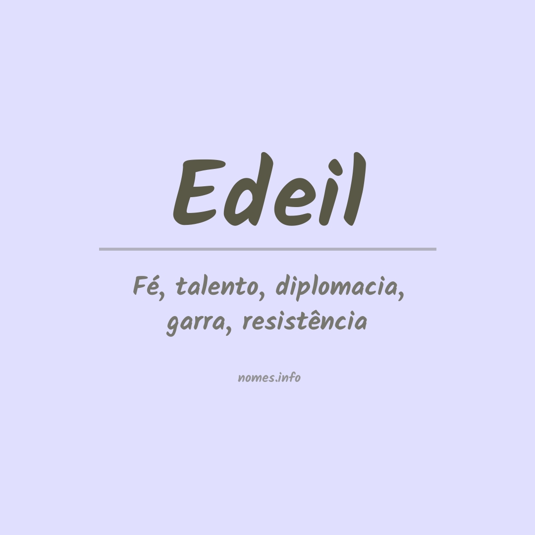 Significado do nome Edeil