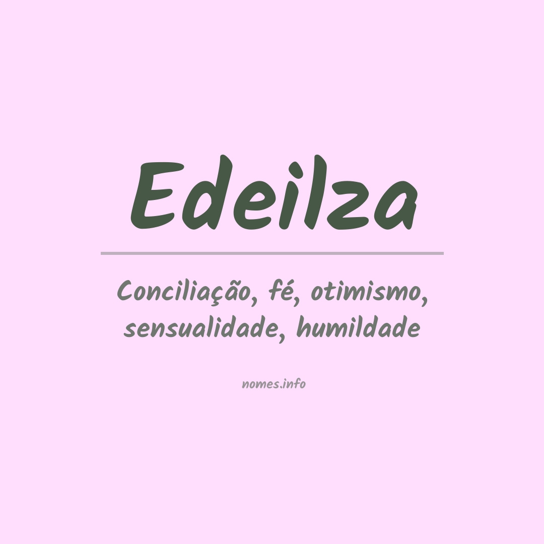 Significado do nome Edeilza
