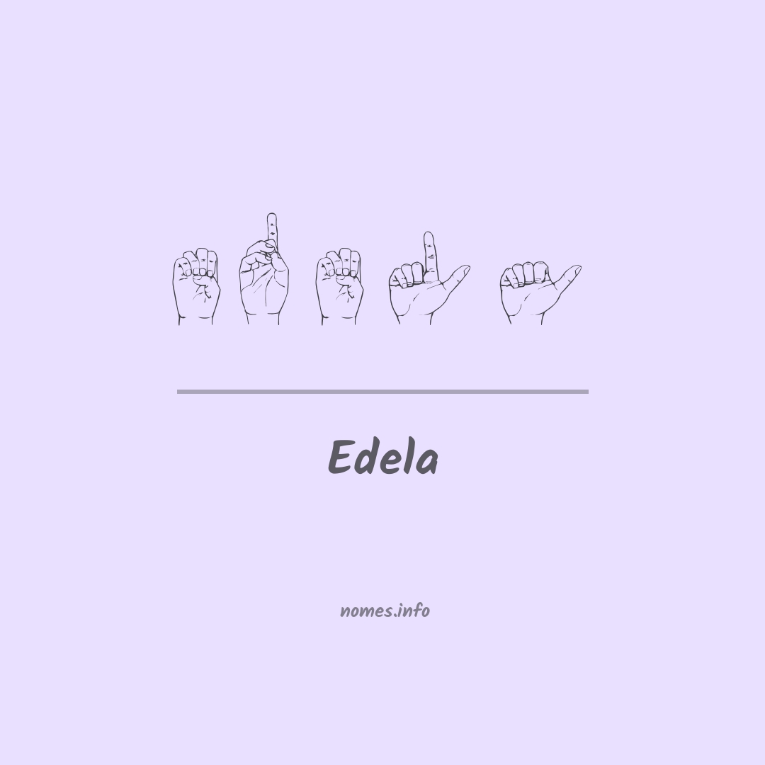 Edela em Libras