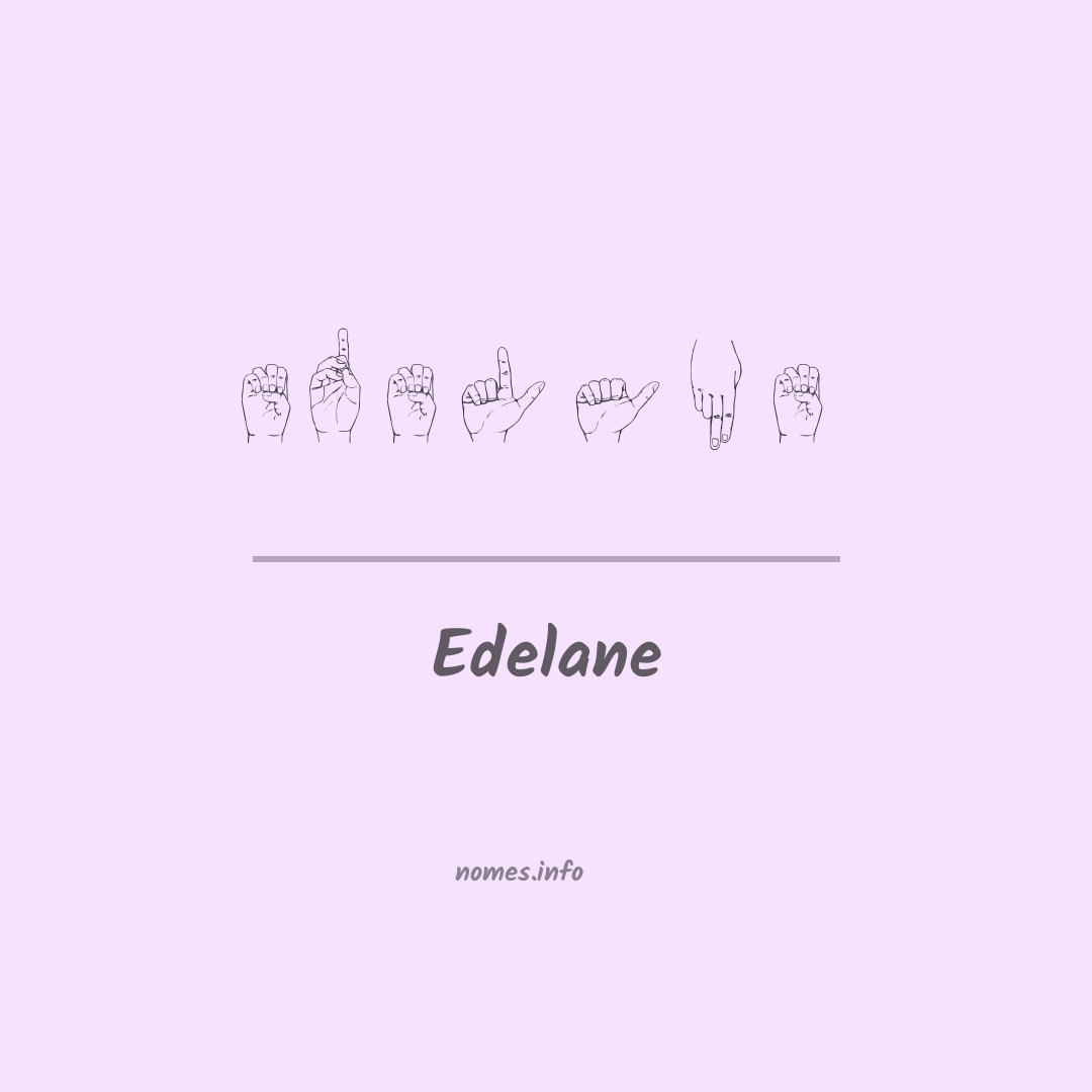 Edelane em Libras