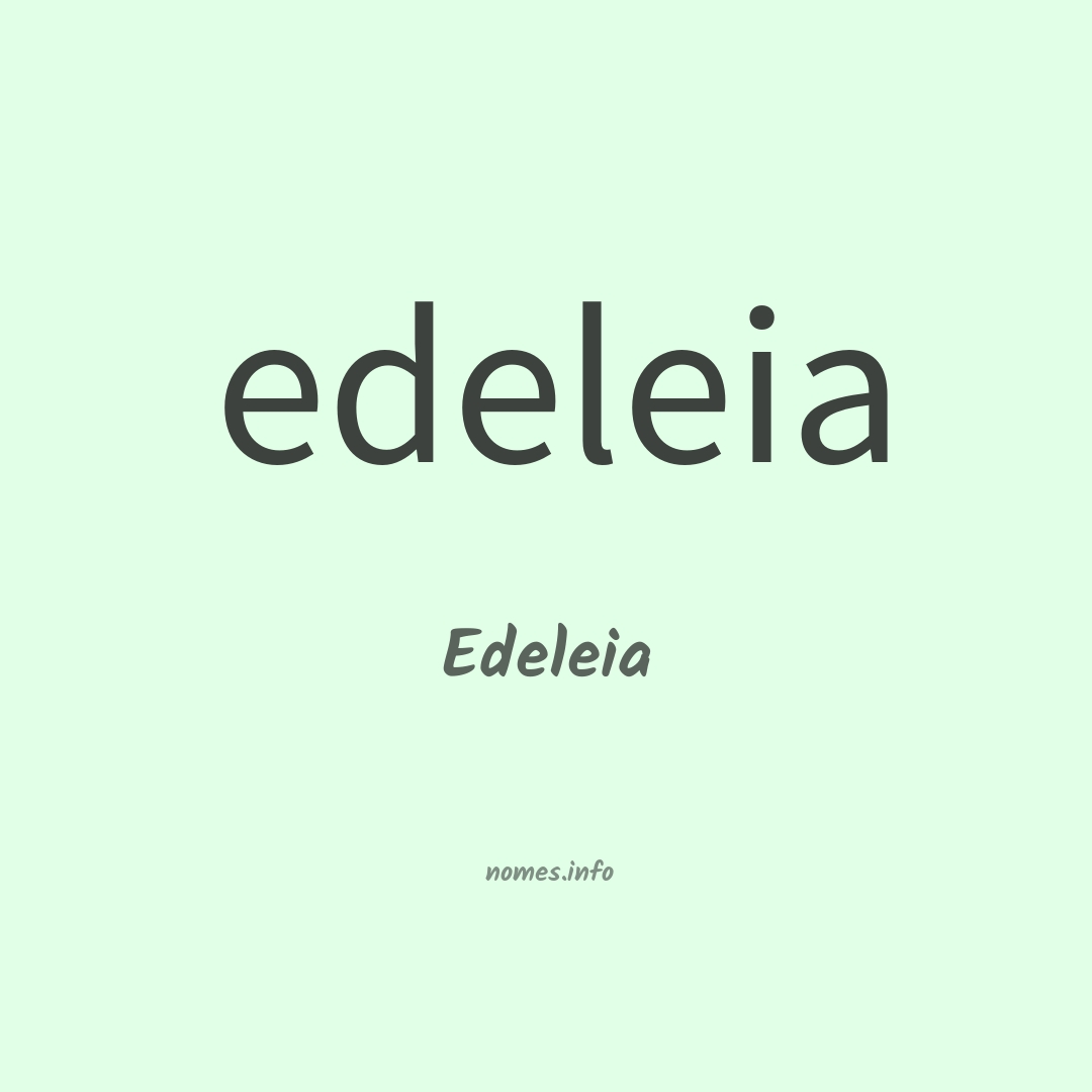Edeleia em chinês
