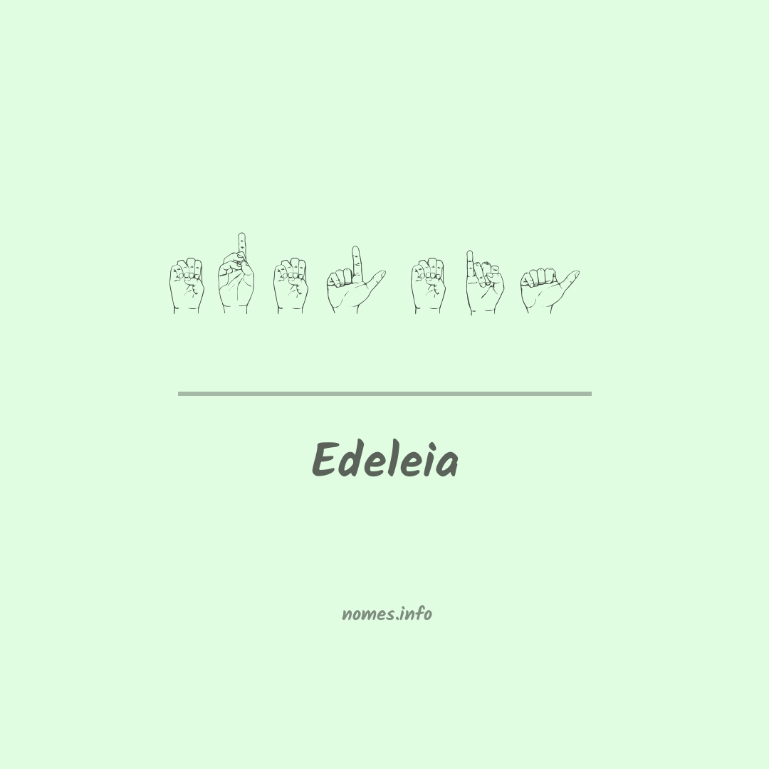 Edeleia em Libras