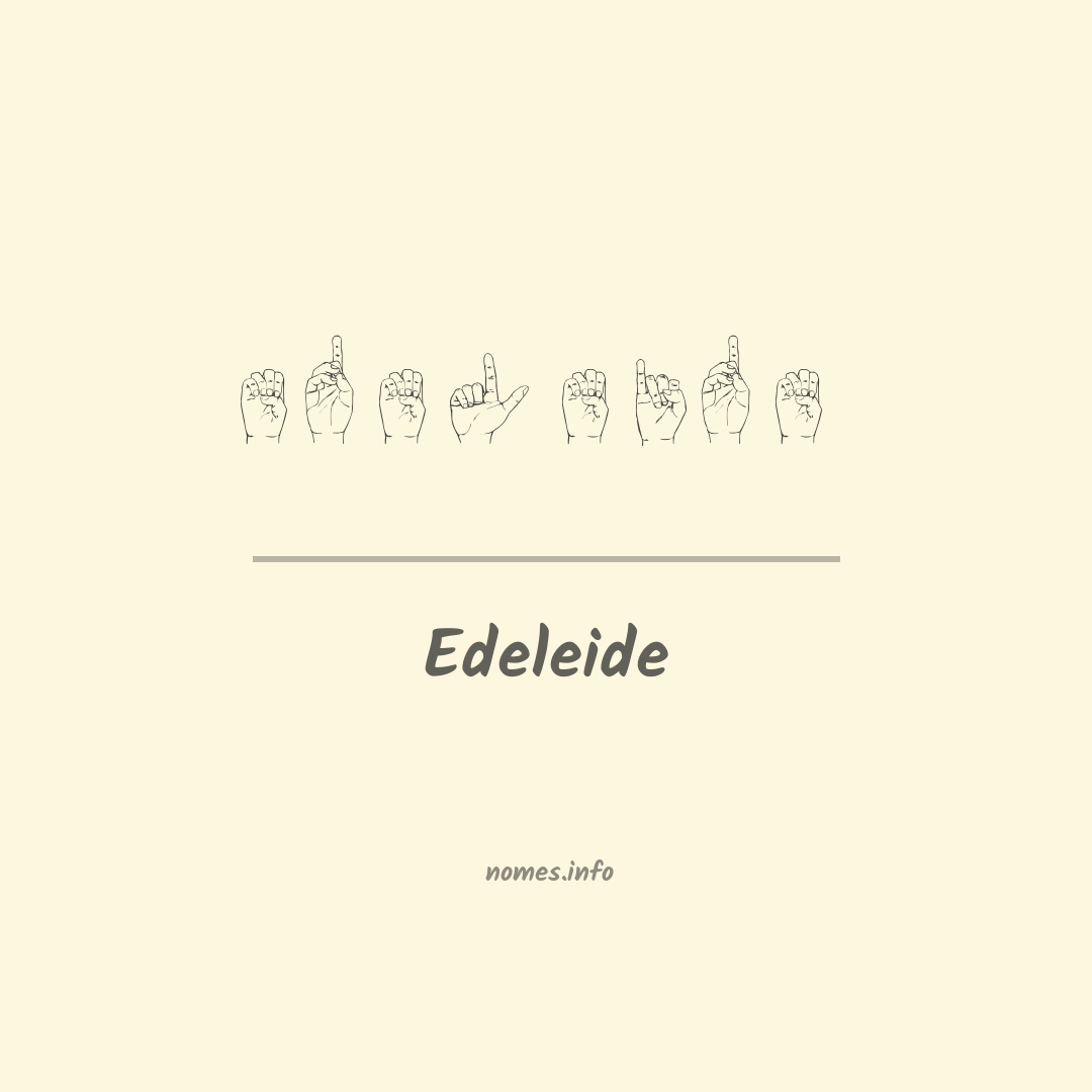 Edeleide em Libras