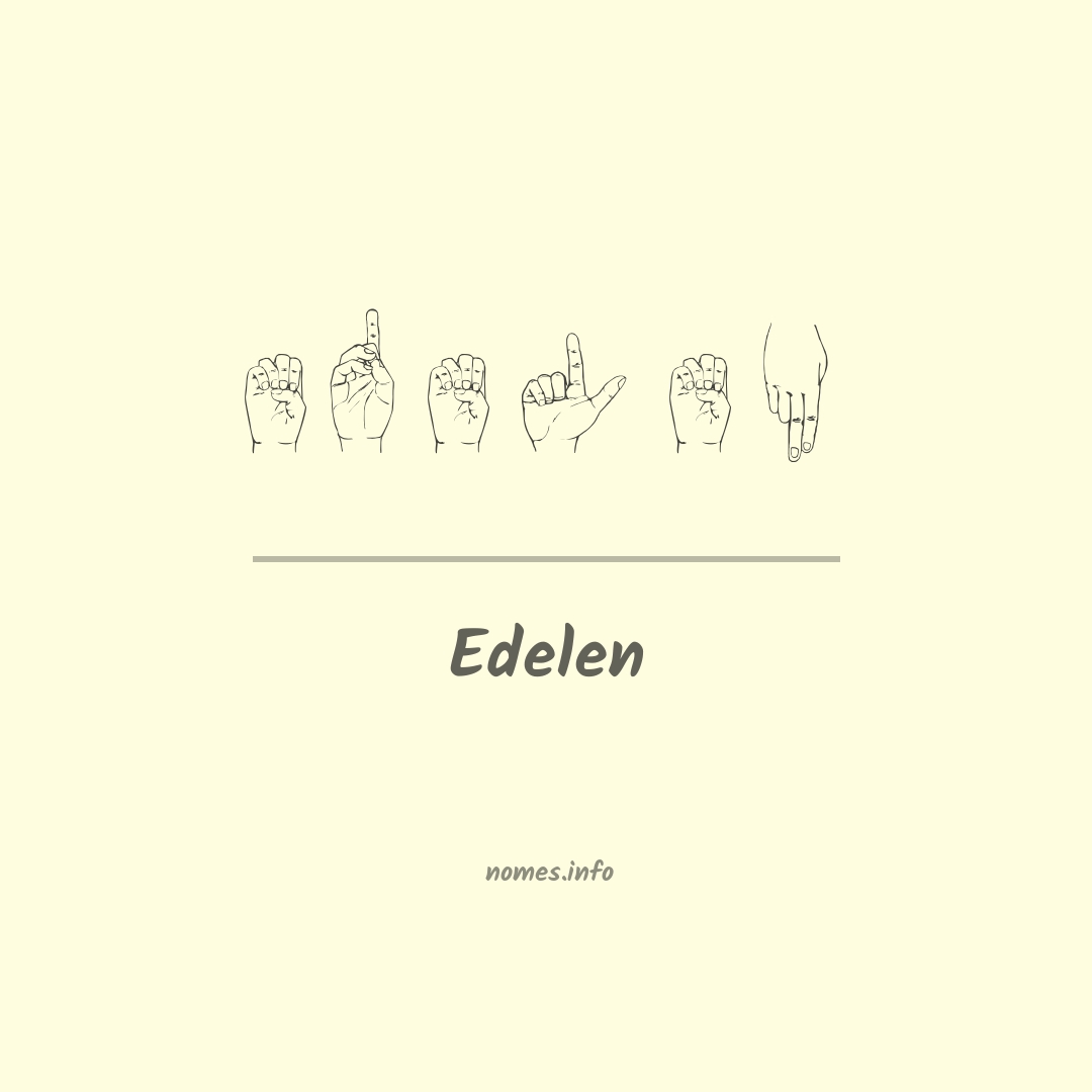 Edelen em Libras