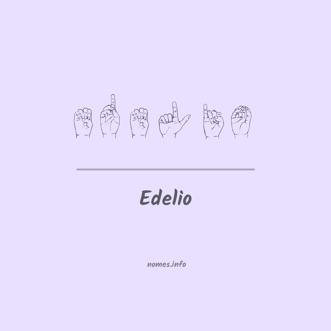Edelio em Libras