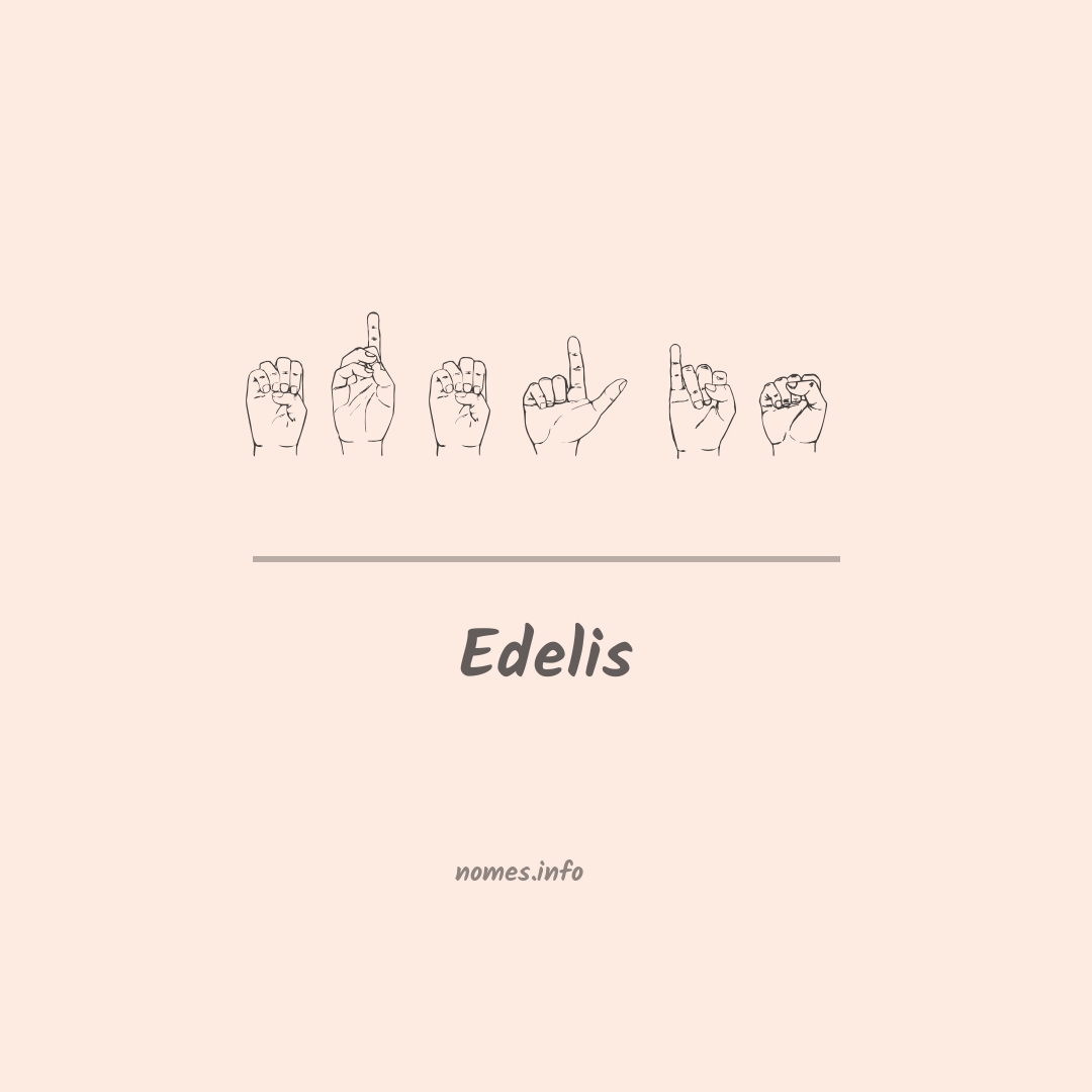 Edelis em Libras