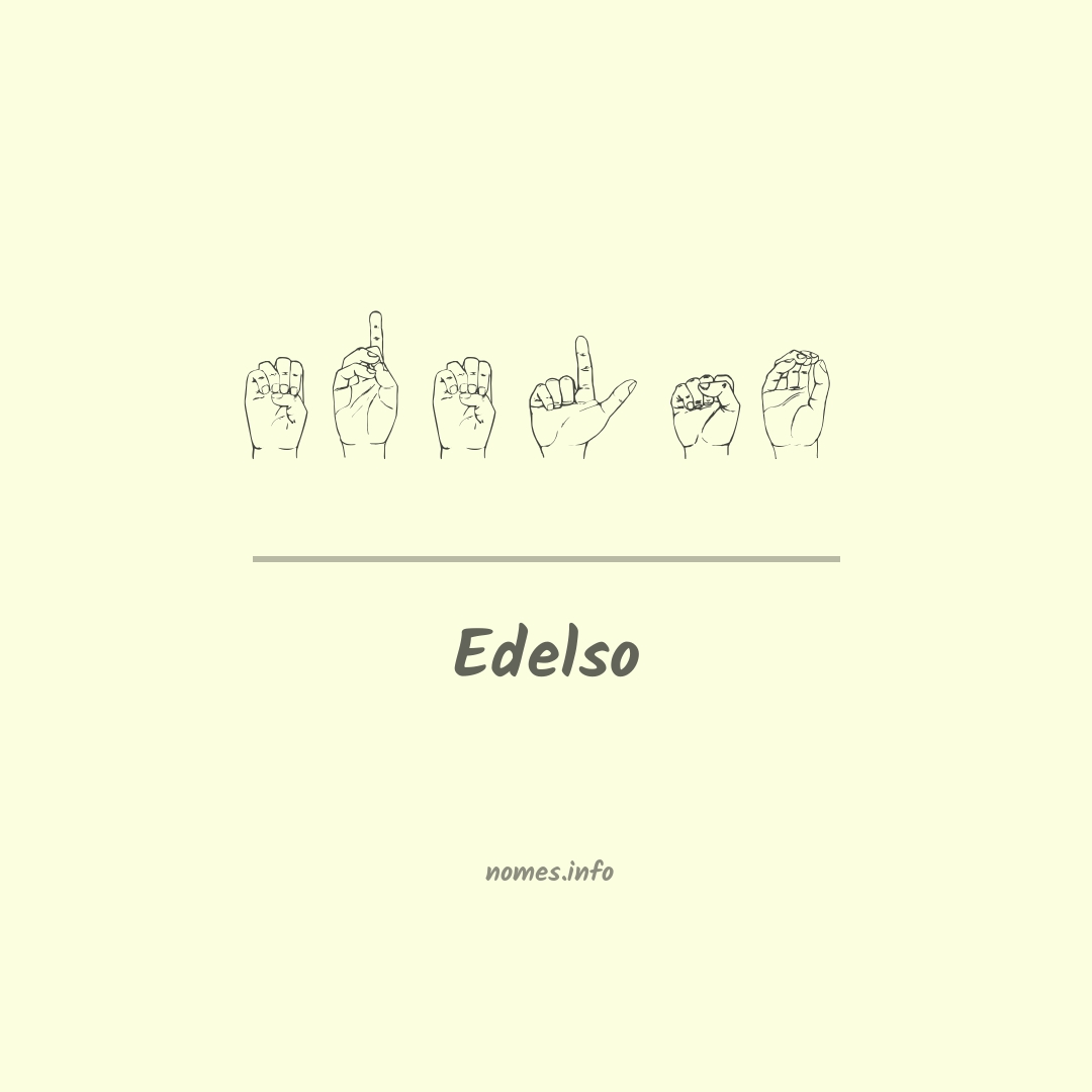 Edelso em Libras