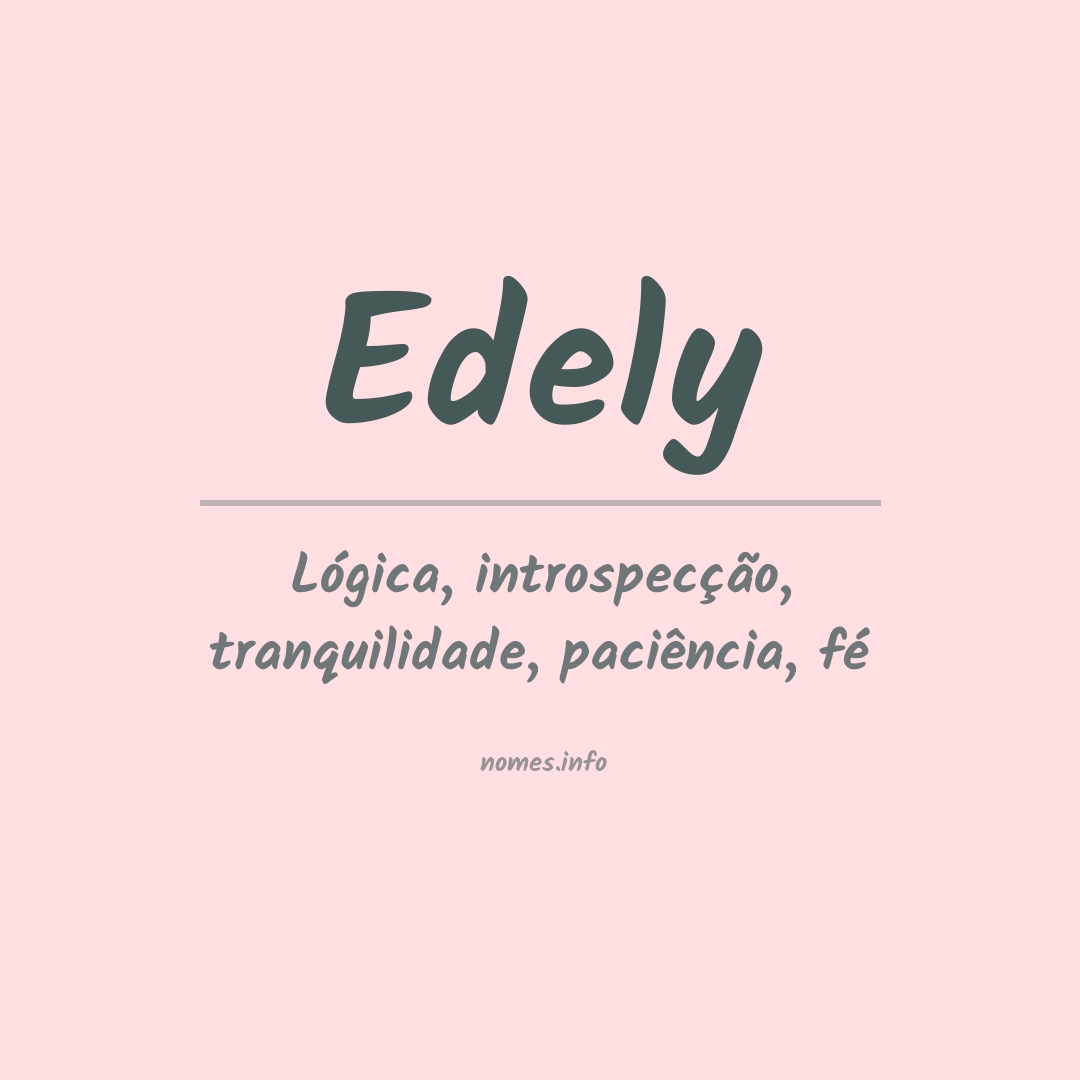 Significado do nome Edely