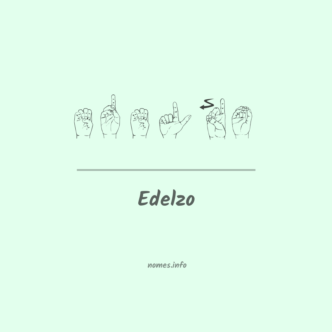 Edelzo em Libras