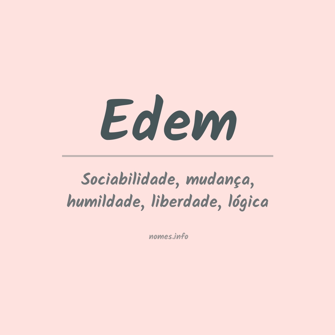 Significado do nome Edem