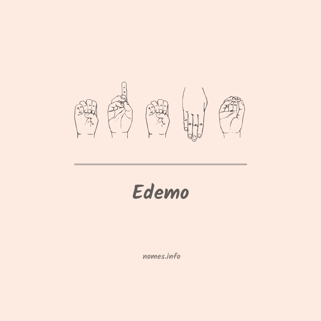 Edemo em Libras
