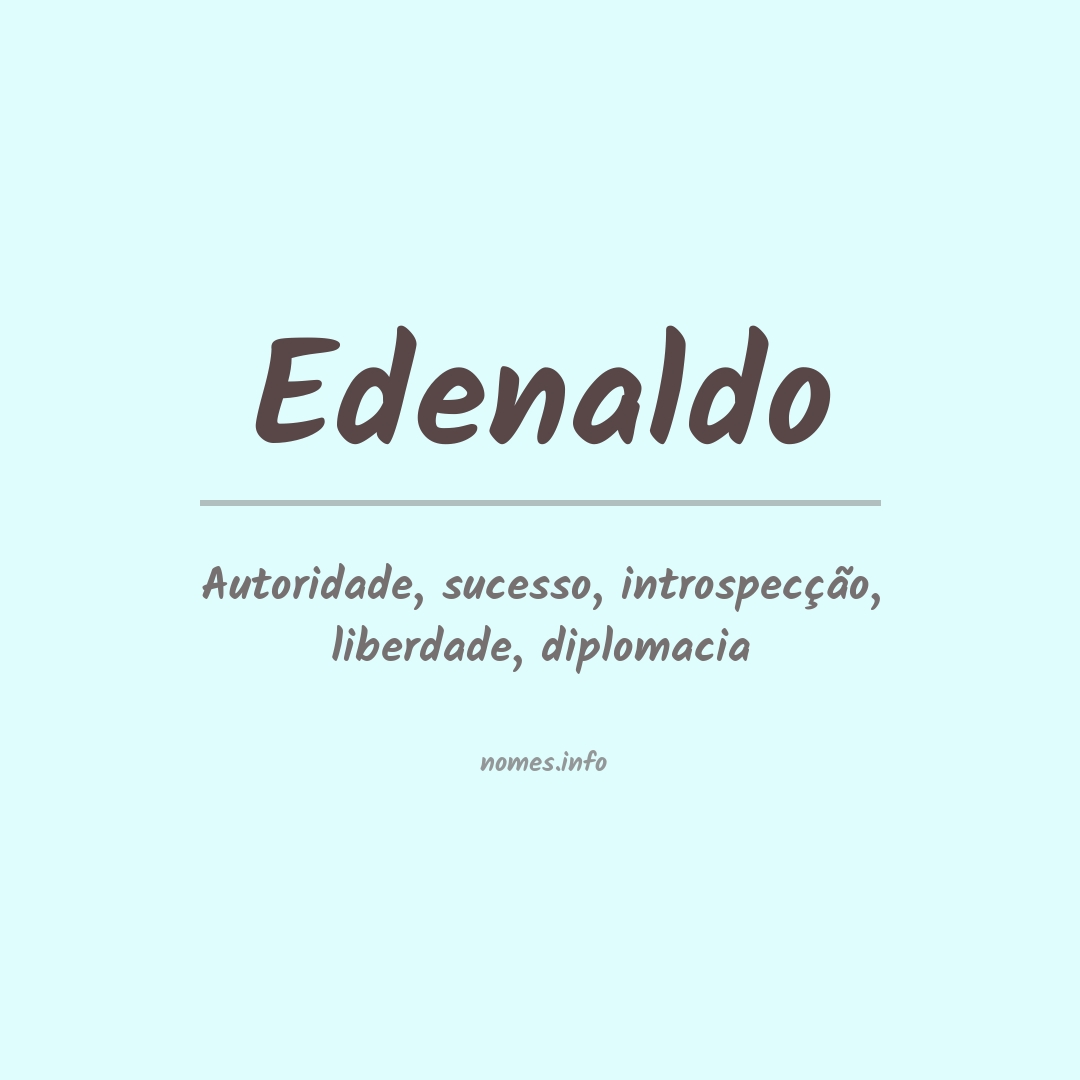 Significado do nome Edenaldo