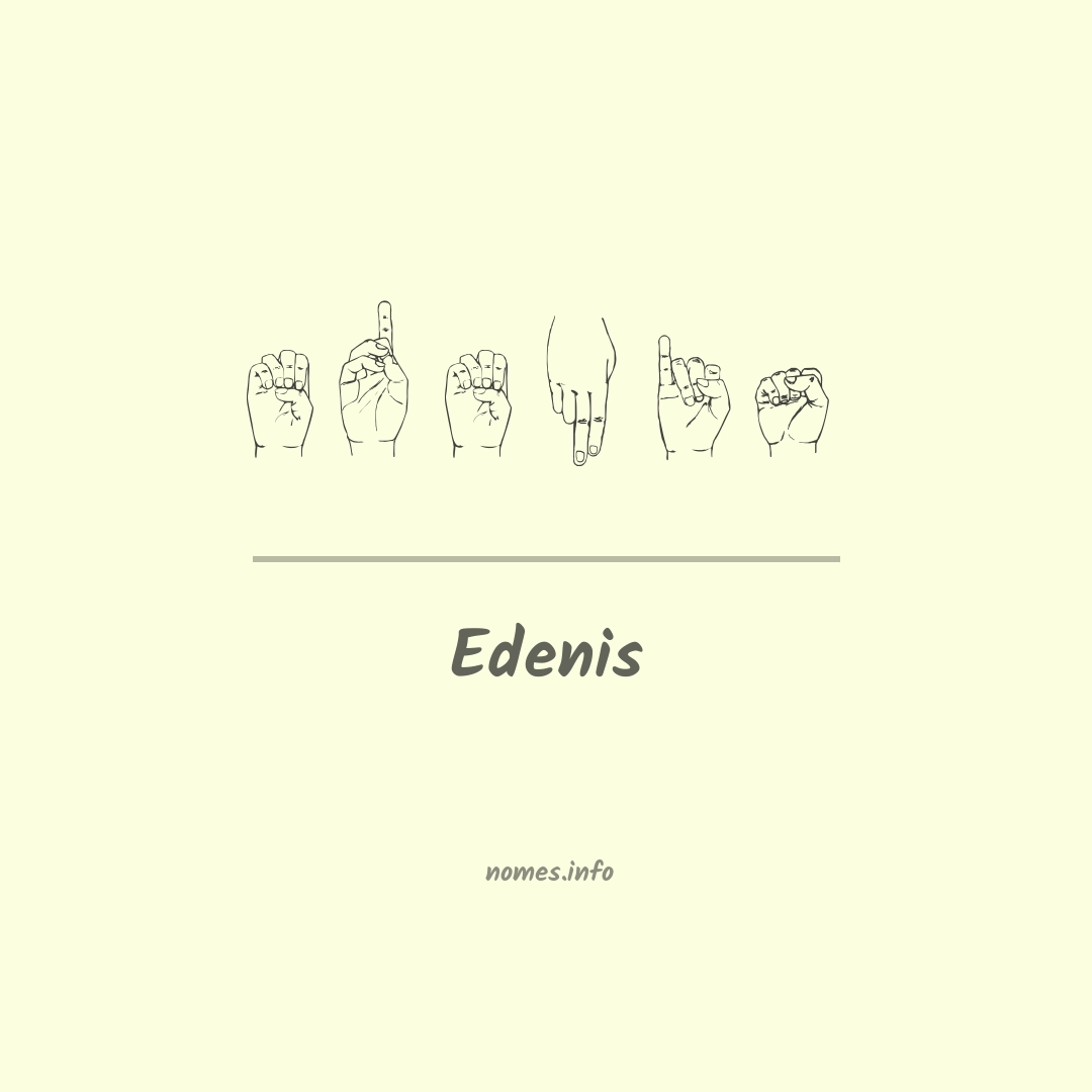 Edenis em Libras