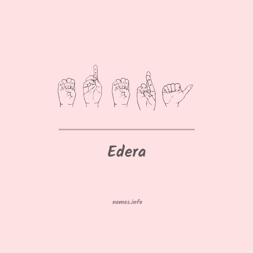 Edera em Libras