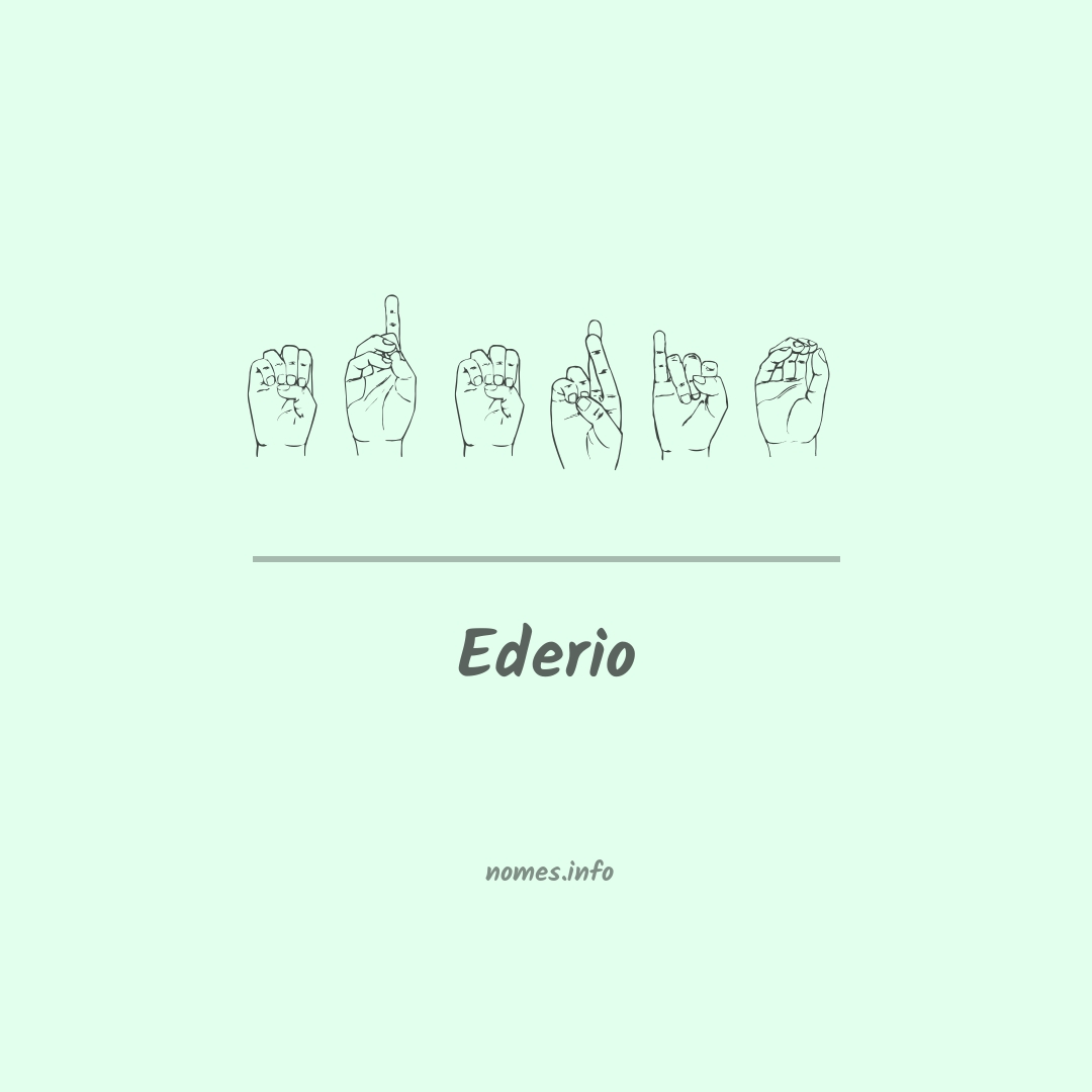 Ederio em Libras