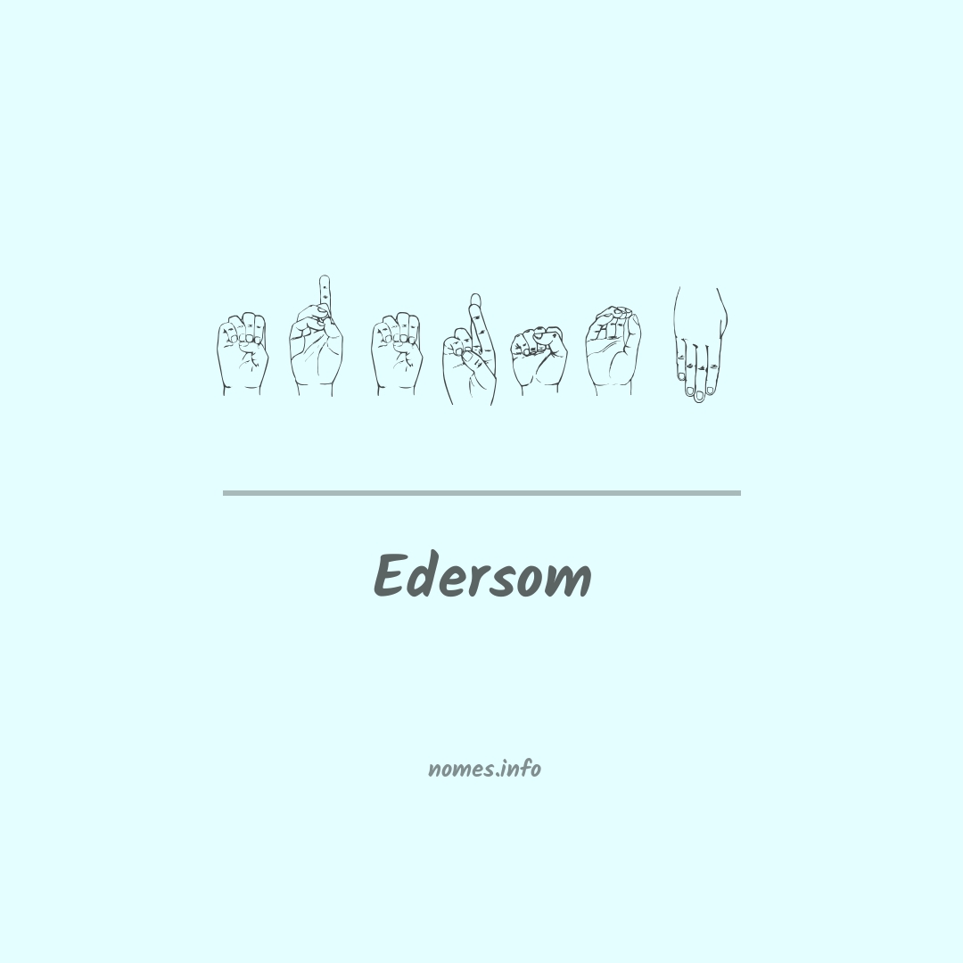 Edersom em Libras
