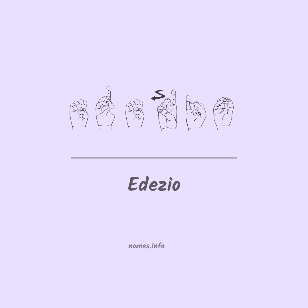 Edezio em Libras