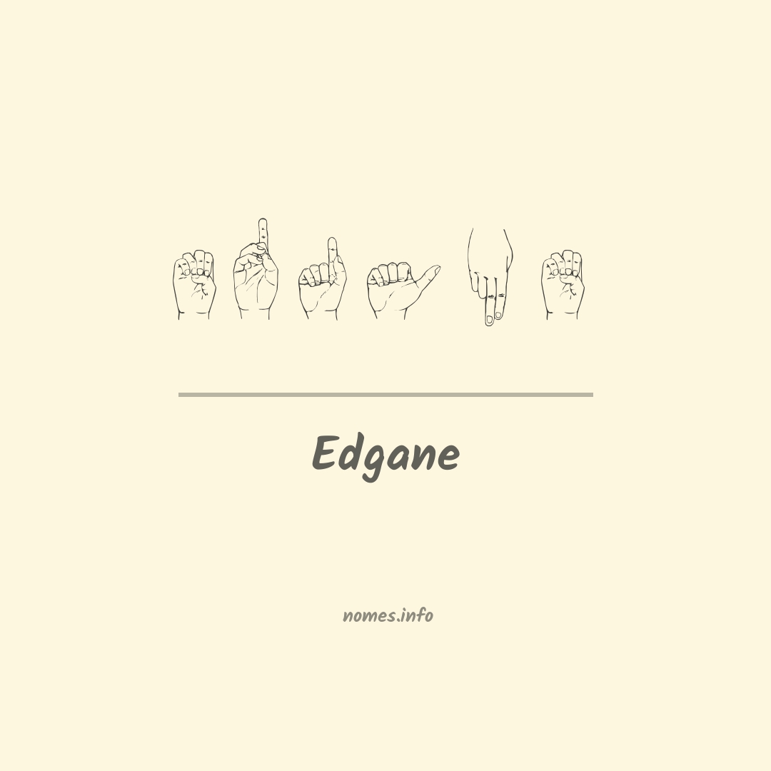 Edgane em Libras