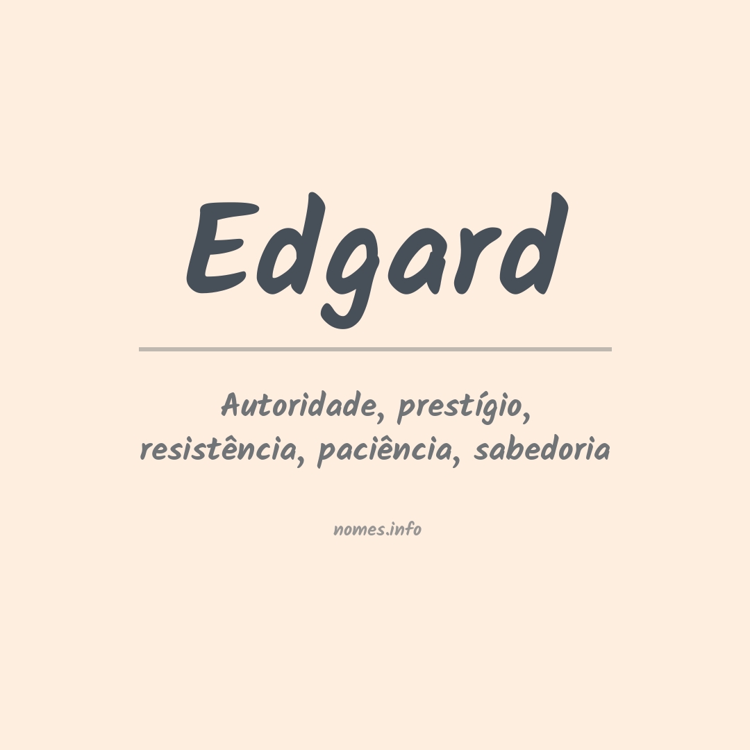 Significado do nome Edgard