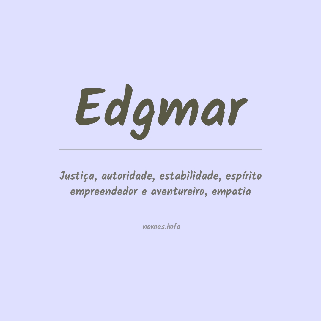 Significado do nome Edgmar