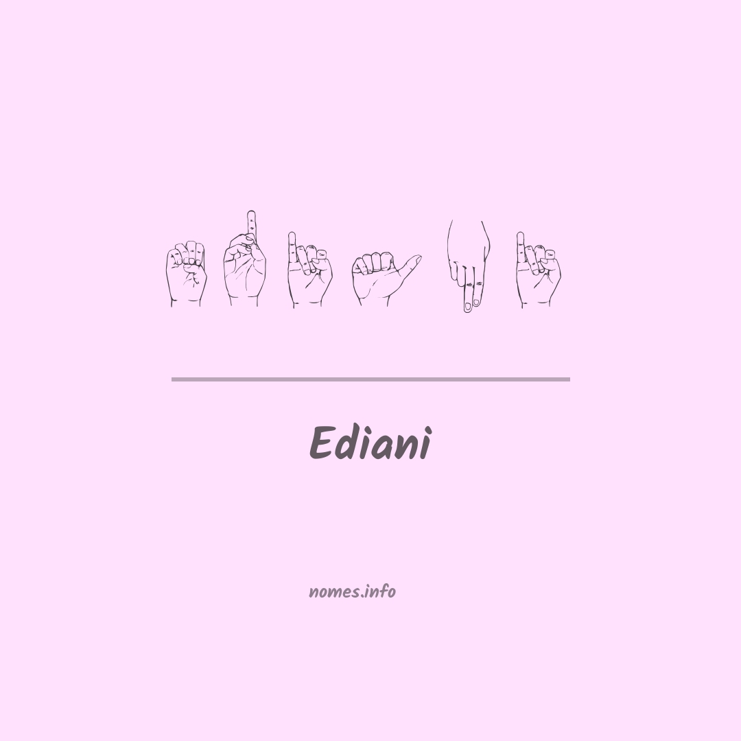Ediani em Libras