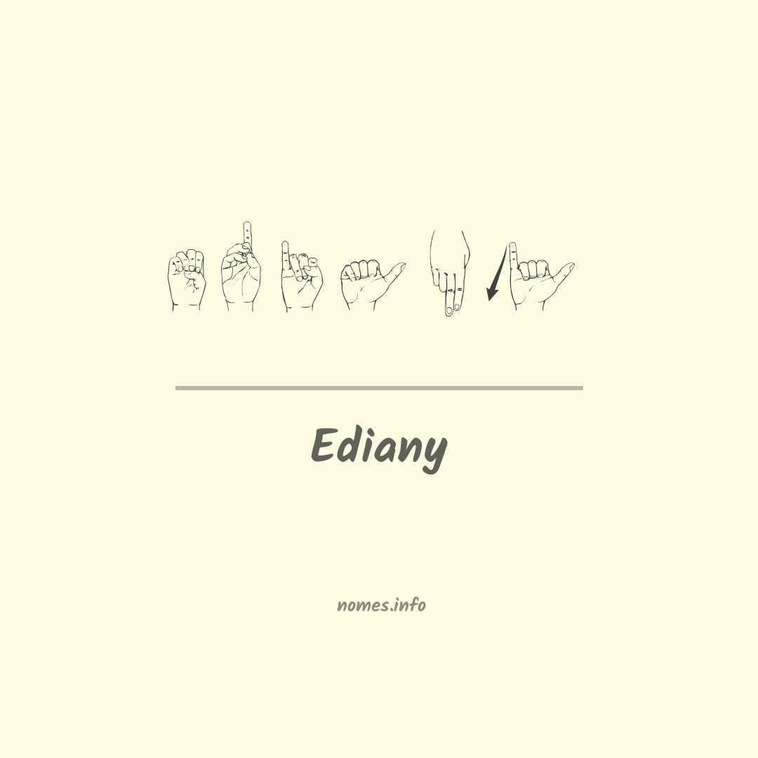 Ediany em Libras