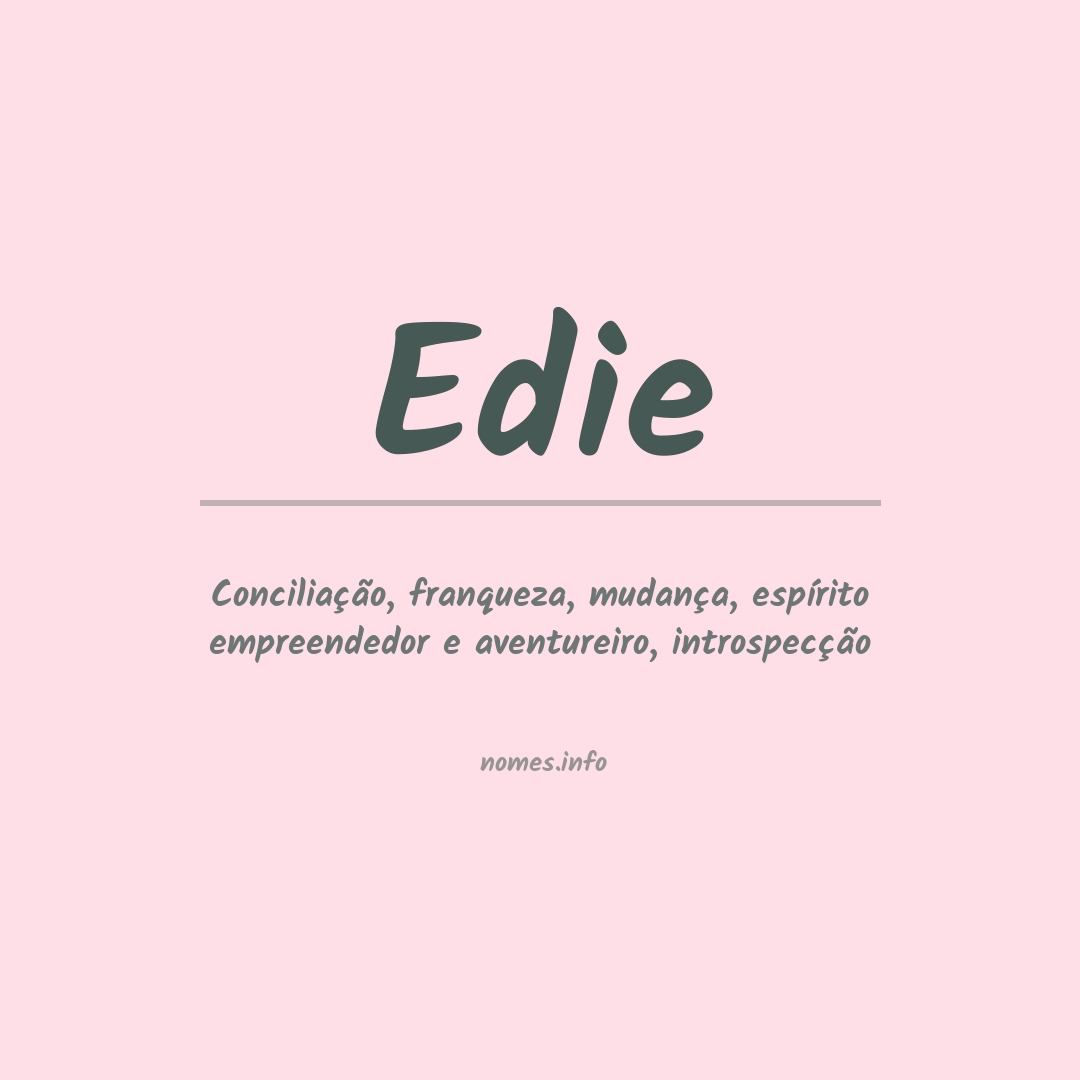 Significado do nome Edie
