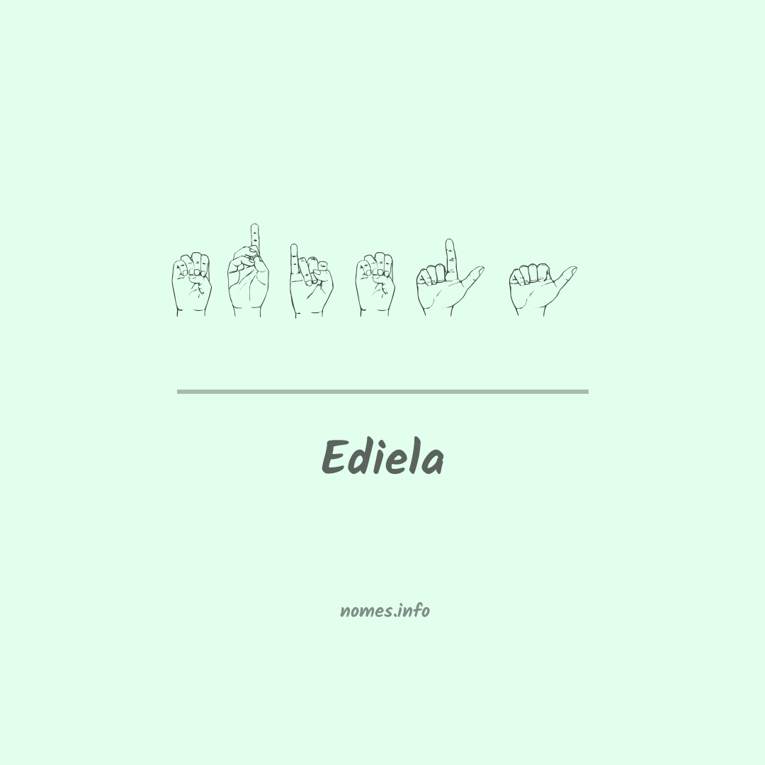 Ediela em Libras