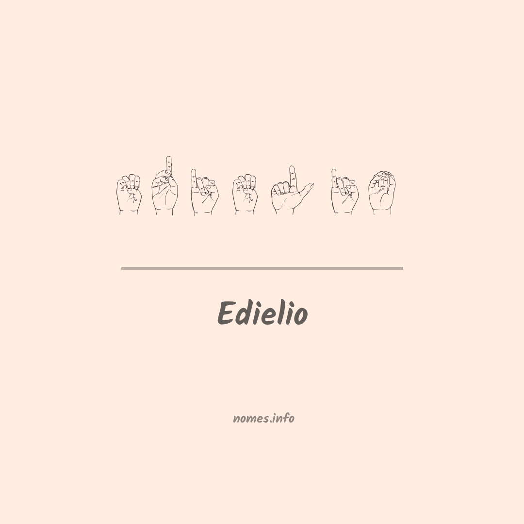 Edielio em Libras