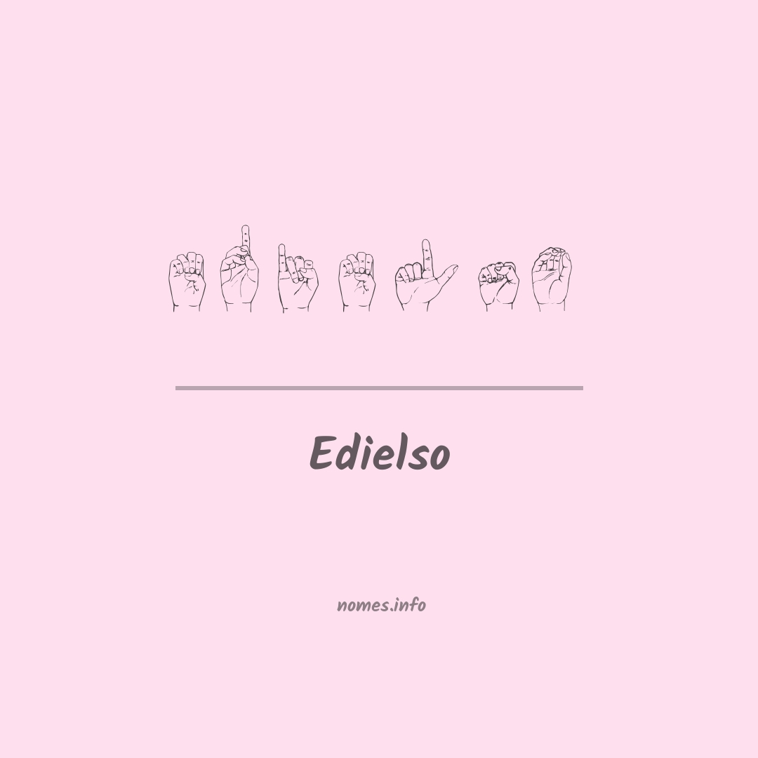 Edielso em Libras