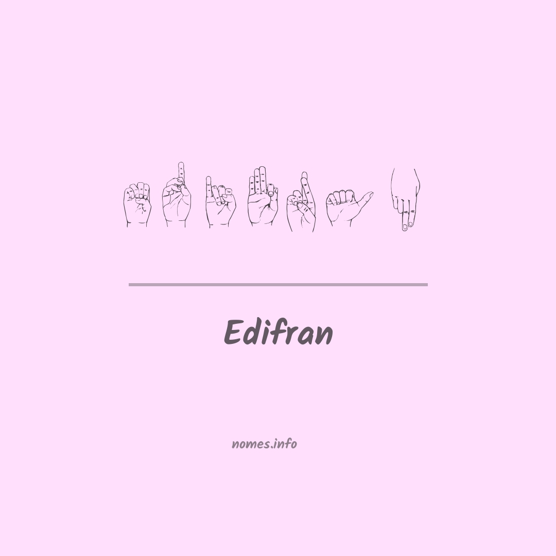 Edifran em Libras