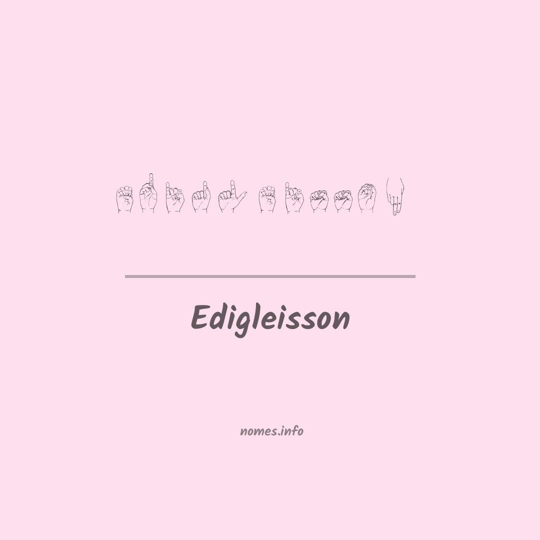 Edigleisson em Libras