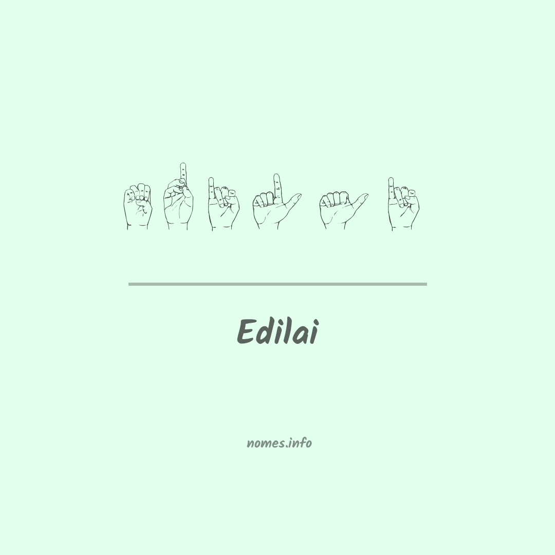 Edilai em Libras