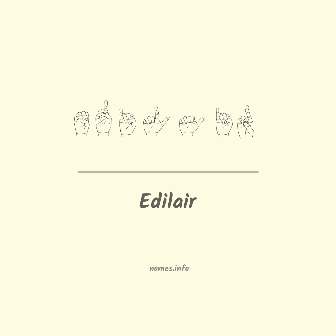 Edilair em Libras