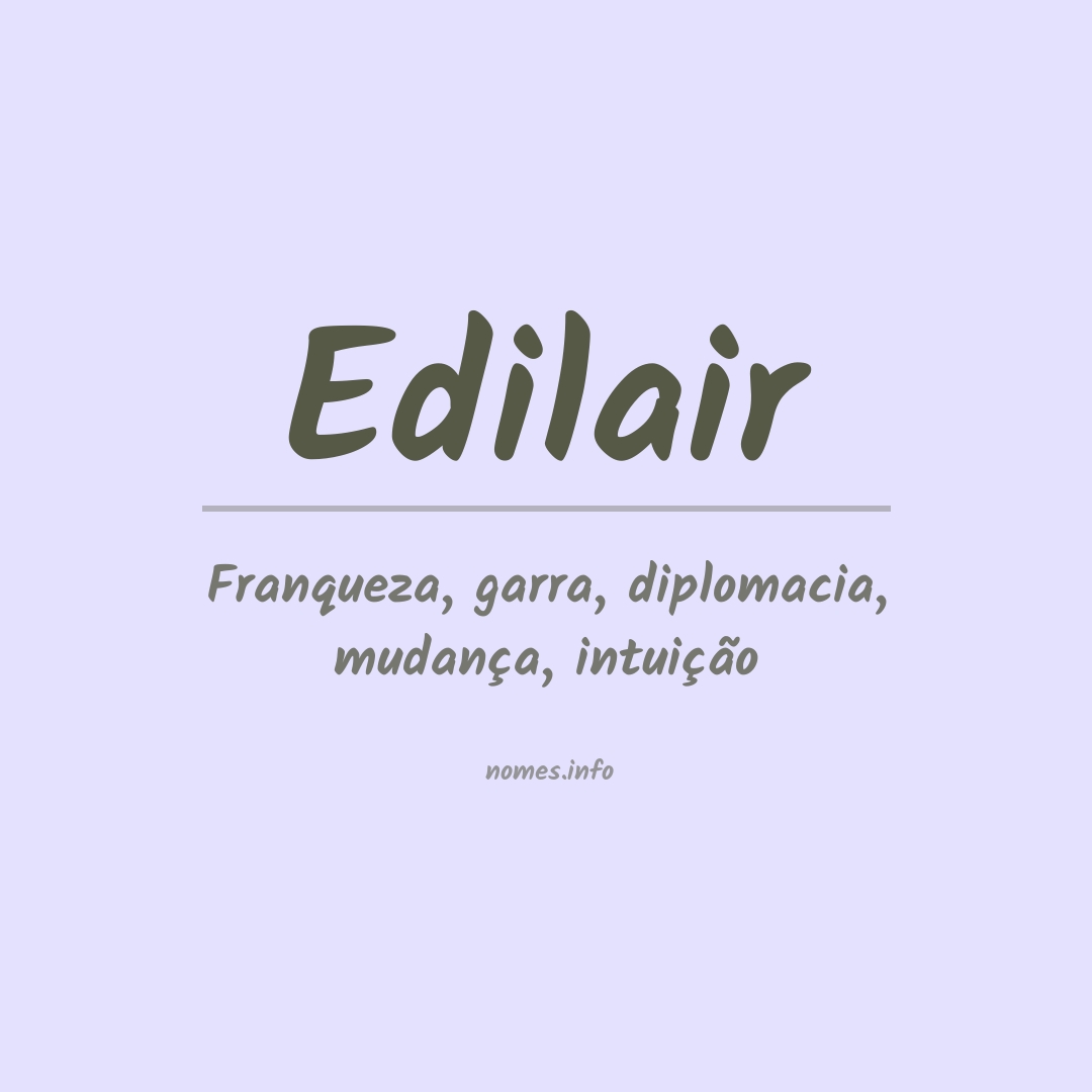 Significado do nome Edilair