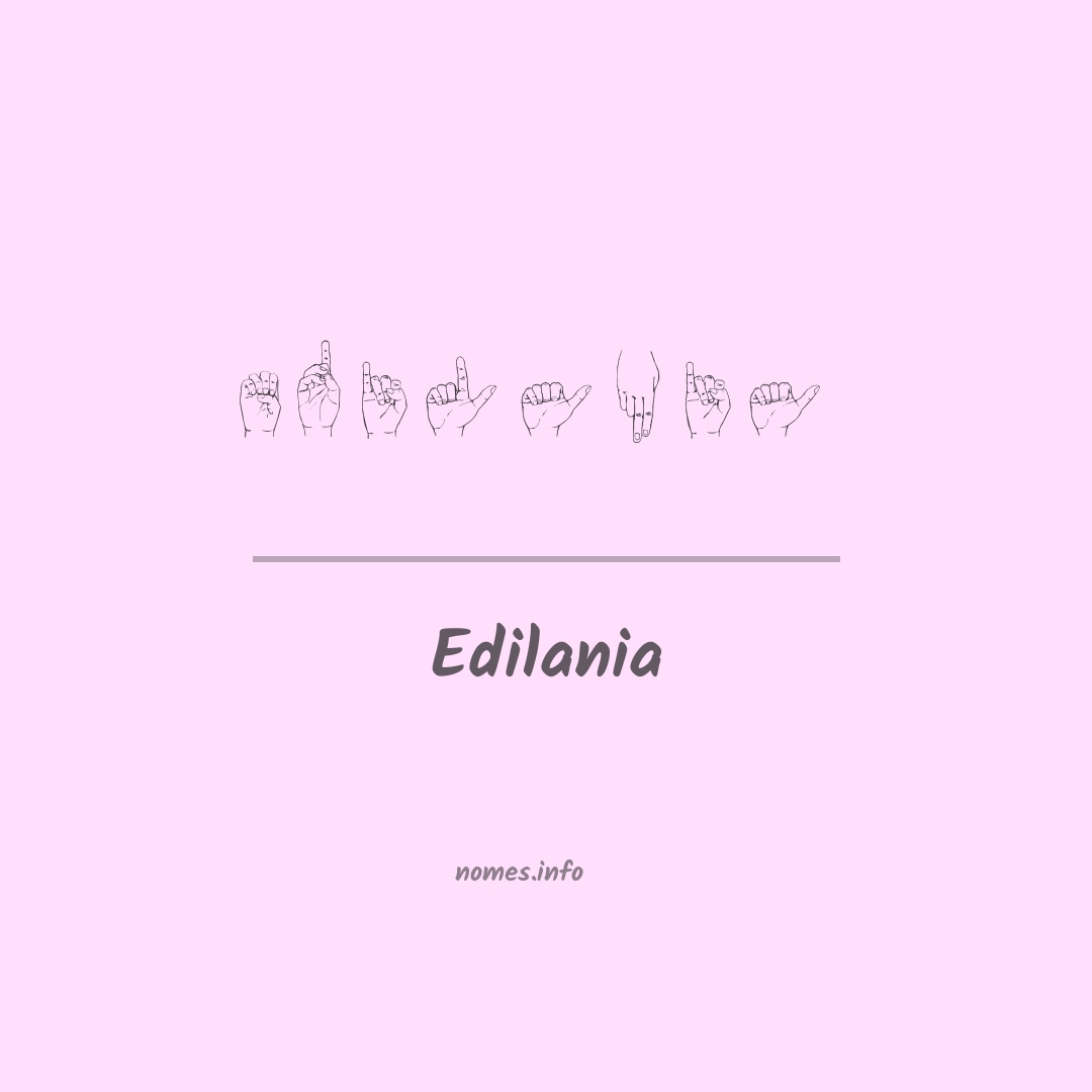 Edilania em Libras