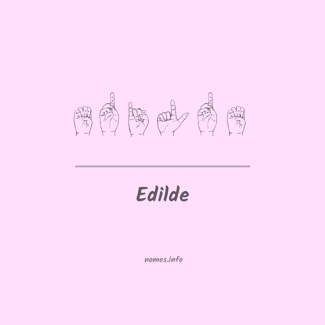 Edilde em Libras