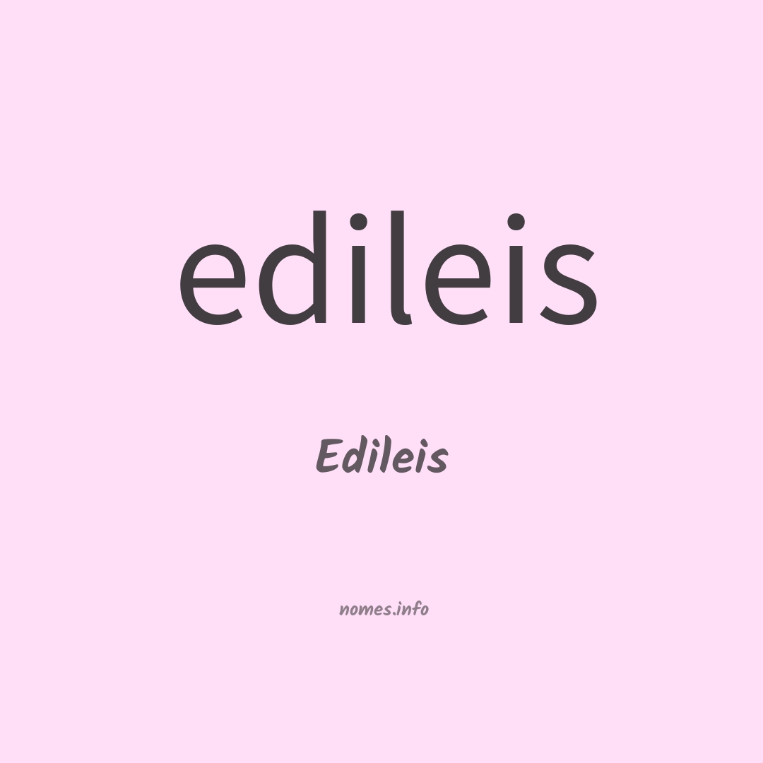 Edileis em chinês