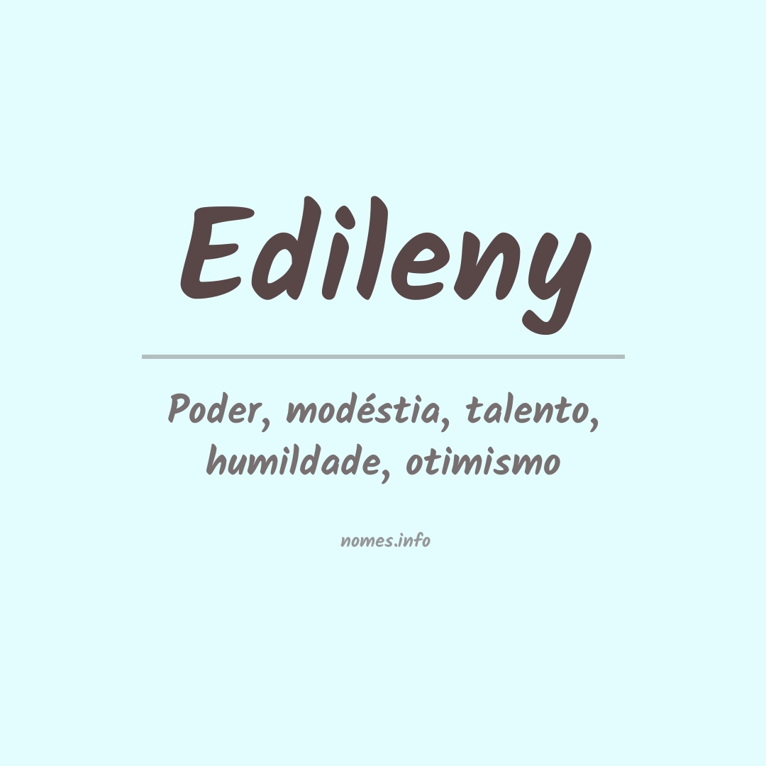 Significado do nome Edileny
