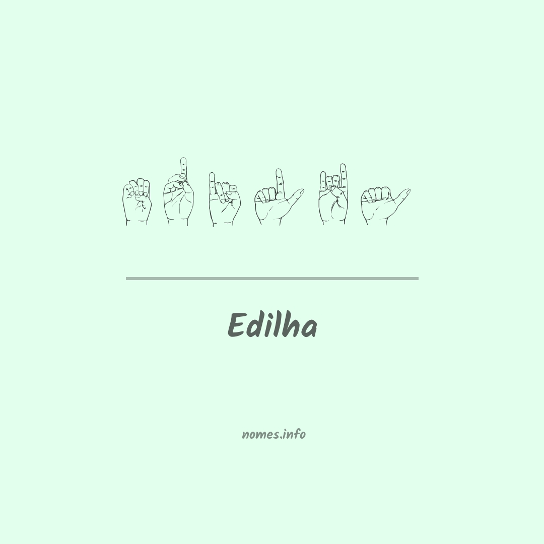 Edilha em Libras