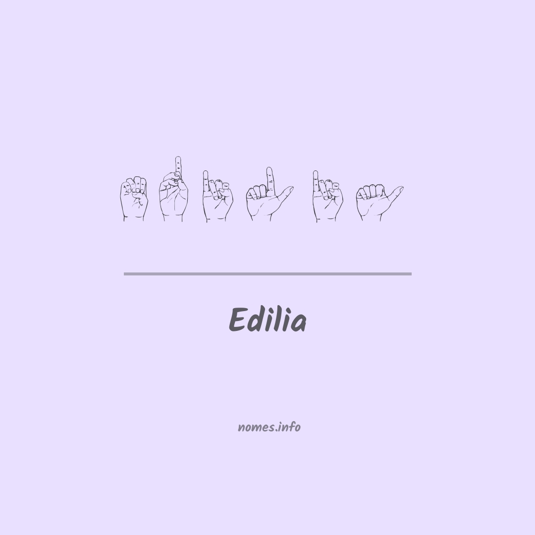 Edilia em Libras