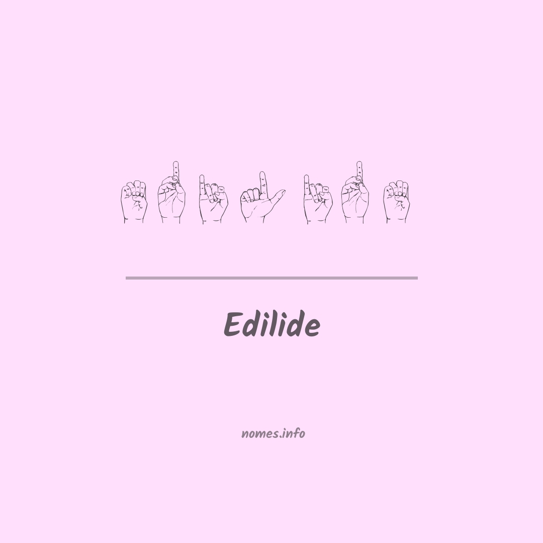 Edilide em Libras