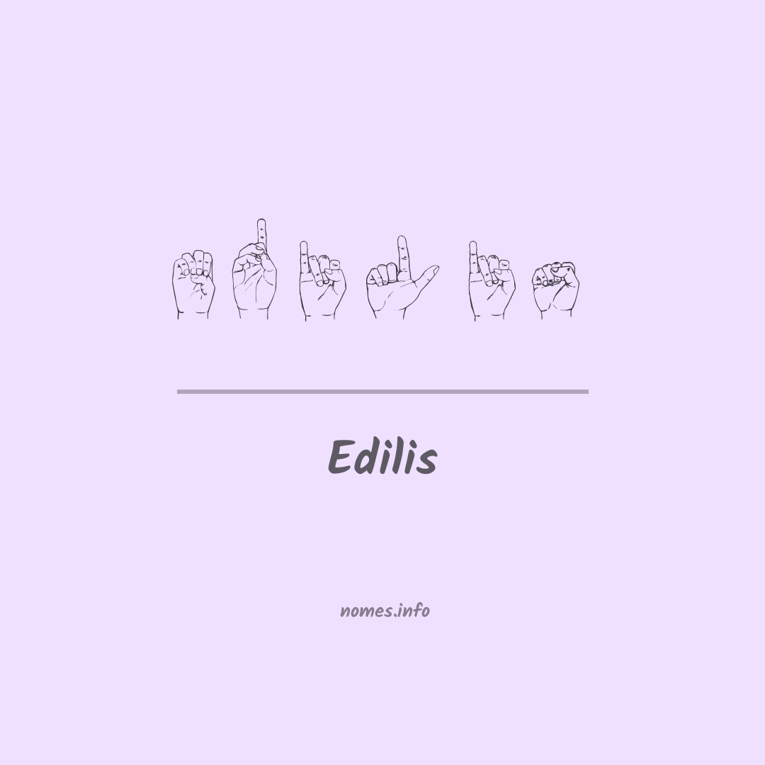 Edilis em Libras