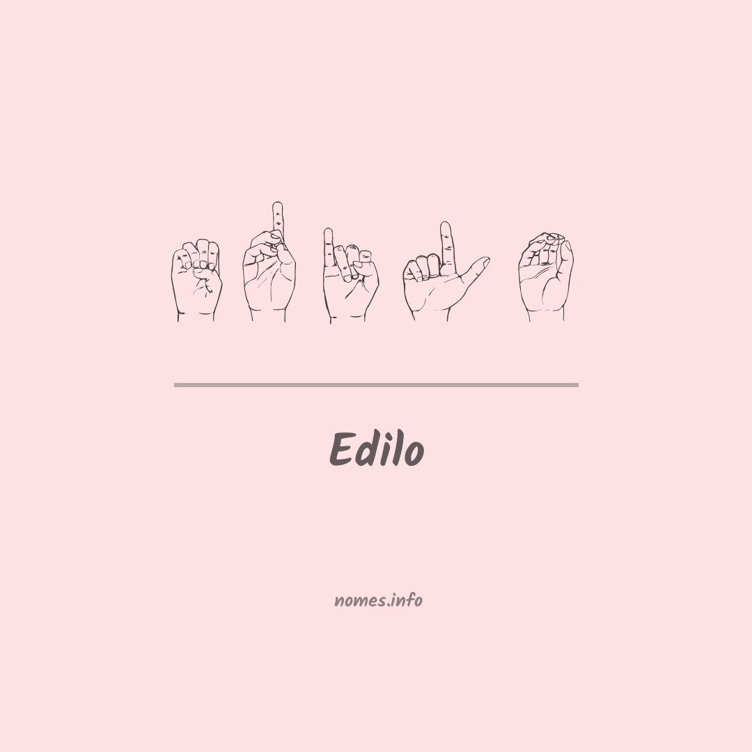 Edilo em Libras