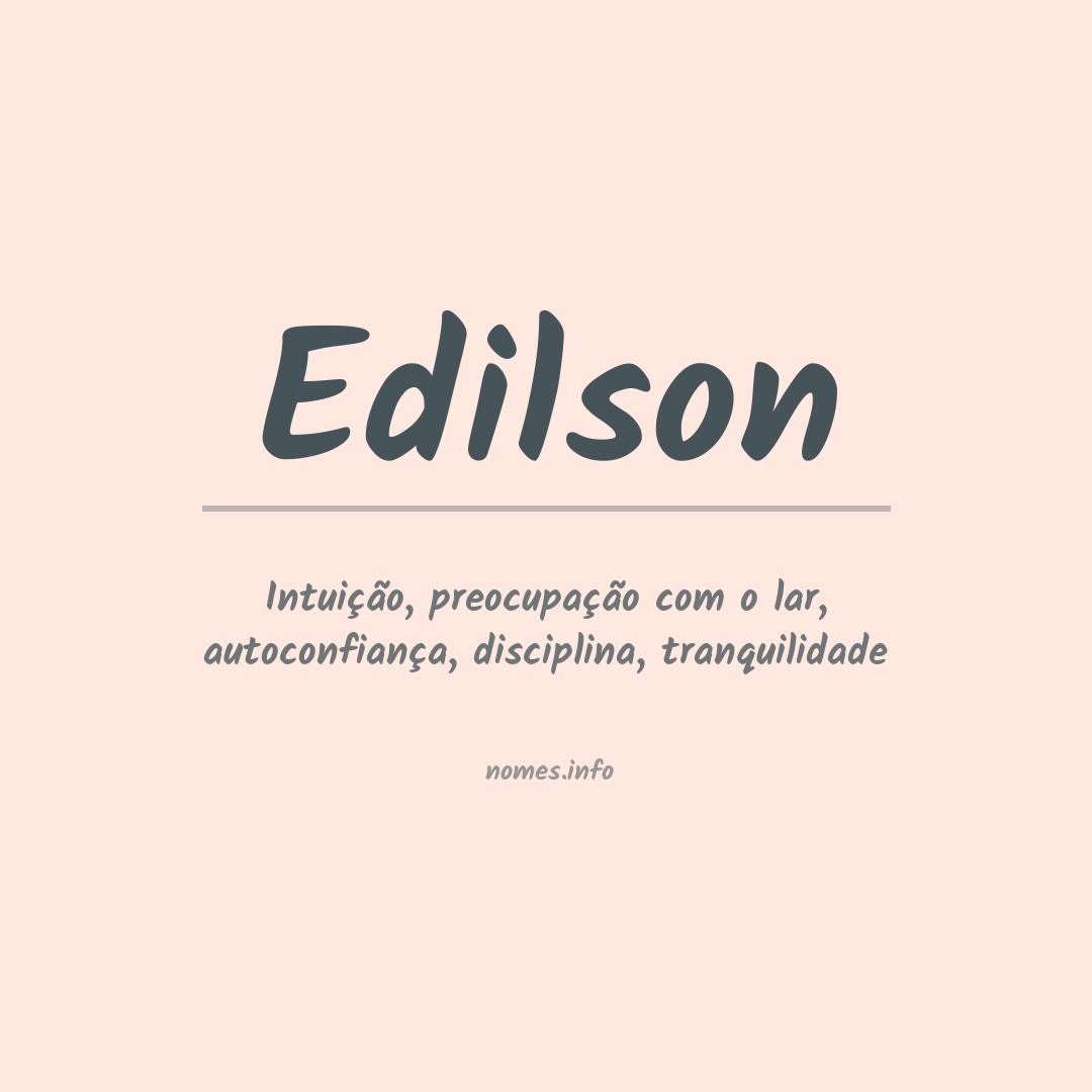 Significado do nome Edilson