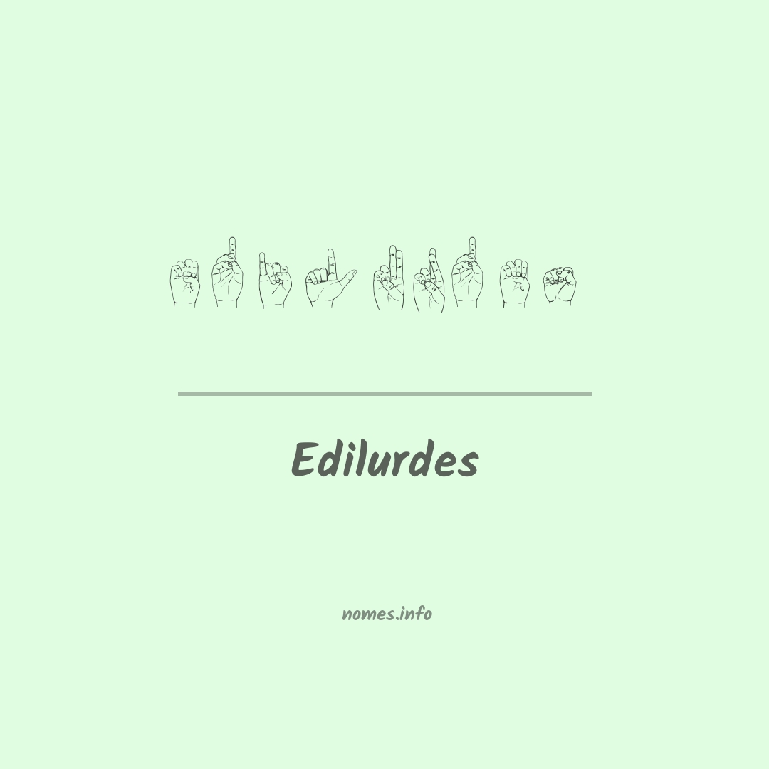 Edilurdes em Libras